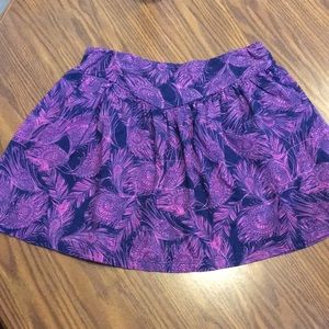 Purple/pink and navy skirt